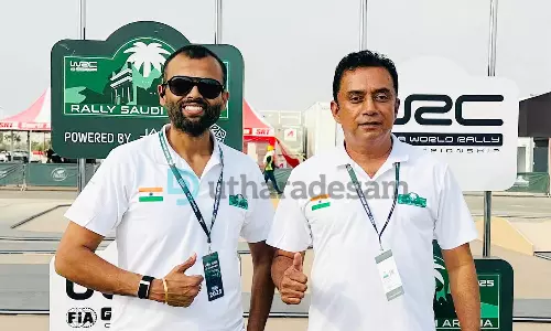 വേള്ഡ് റാലി ചാമ്പ്യന്ഷിപ്പ്-2025: മൂസ ഷരീഫ്-നവീന് പുലിഗില്ല സഖ്യം ഇന്ന് സൗദിയില് കളത്തിലിറങ്ങും വേള്ഡ് റാലി ചാമ്പ്യന്ഷിപ്പ്-2025: മൂസ ഷരീഫ്-നവീന് പുലിഗില്ല സഖ്യം ഇന്ന് സൗദിയില് കളത്തിലിറങ്ങും