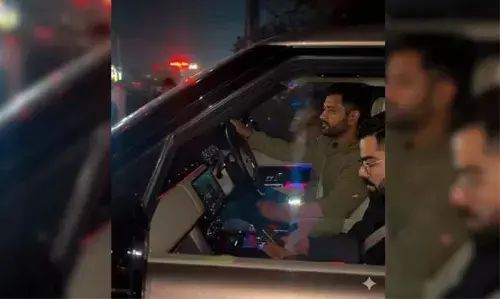 വസതിയില്‍ വിരുന്നിനെത്തിയ കോഹ്ലിയെ സ്വയം ഡ്രൈവ് ചെയ്ത് ഹോട്ടലില്‍ എത്തിച്ച് ധോണി; വിഡിയോ വൈറല്‍