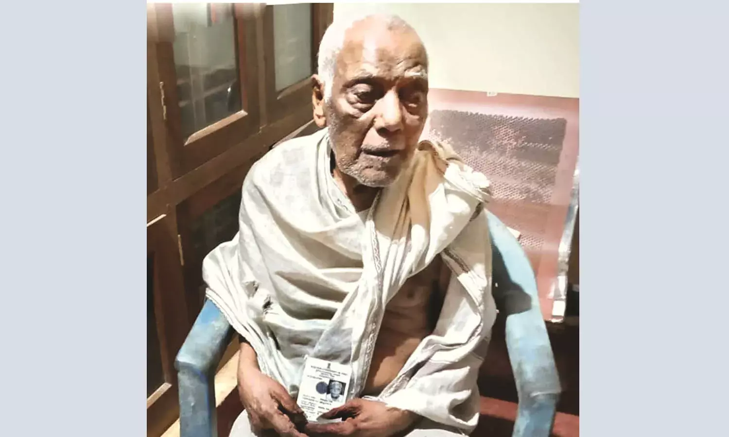 105കാരനായ എങ്കപ്പു നായ്ക്  ജില്ലയിലെ മുതിര്‍ന്ന വോട്ടര്‍