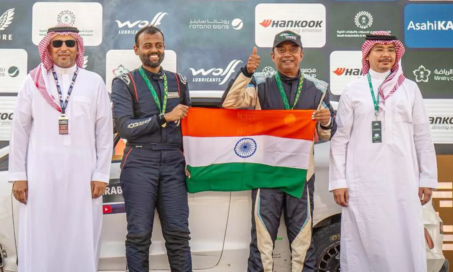 വേള്‍ഡ് റാലി ചാമ്പ്യന്‍ഷിപ്പില്‍ നവീന്‍ പുലിഗില്ല-മൂസാ ഷരീഫ് സഖ്യത്തിന് രണ്ടാം സ്ഥാനം