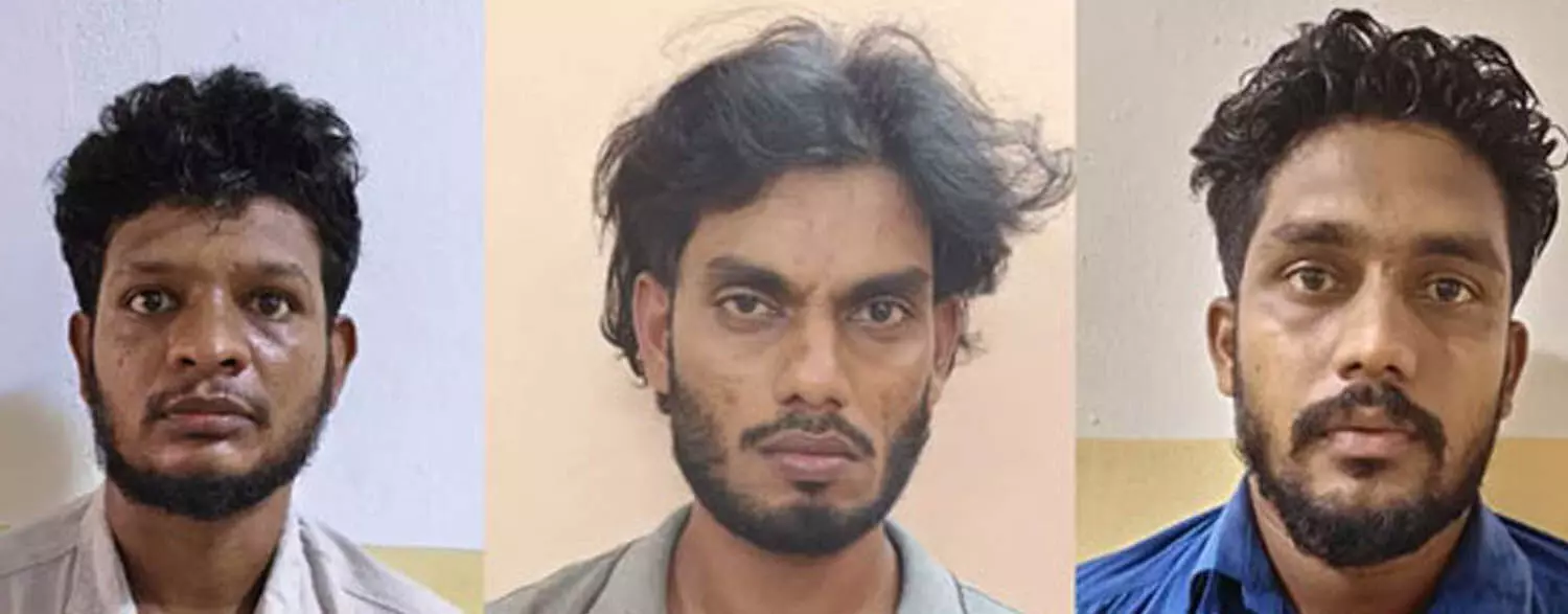 കാറില് എം.ഡി.എം.എ കടത്തുന്നതിനിടെ തലപ്പാടിയില് മൂന്നുപേര് പിടിയില് കാറില് എം.ഡി.എം.എ കടത്തുന്നതിനിടെ തലപ്പാടിയില് മൂന്നുപേര് പിടിയില്