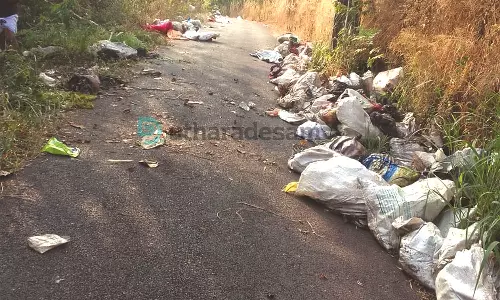 മാലിന്യം തള്ളുന്നത് റോഡില്‍
