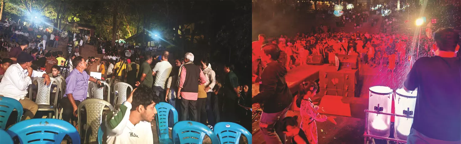 കാസര്കോട്ട് പുതുവര്ഷാഘോഷത്തിനിടെ പൊലീസെത്തി തടഞ്ഞു കാസര്കോട്ട് പുതുവര്ഷാഘോഷത്തിനിടെ പൊലീസെത്തി തടഞ്ഞു