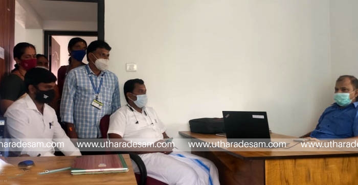 റോഡു പണി ഇഴഞ്ഞു നീങ്ങുന്നു; ബെള്ളൂര്‍ പഞ്ചായത്തംഗങ്ങള്‍ കിഫ്ബി ഓഫീസ് ഉപരോധിച്ചു