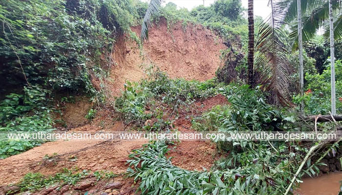 മുളിയാര്‍ പഞ്ചായത്ത് പരിധിയില്‍ കുന്നിടിച്ചിലും മലവെള്ളപ്പാച്ചിലും; നിരവധി കുടുംബങ്ങള്‍ ആശങ്കയില്‍