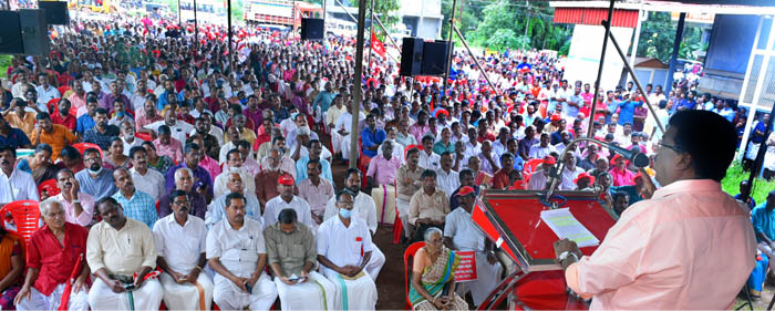 സി.ഐ.ടി.യു, കര്‍ഷക സംഘം റാലിയില്‍ പ്രതിഷേധമിരമ്പി