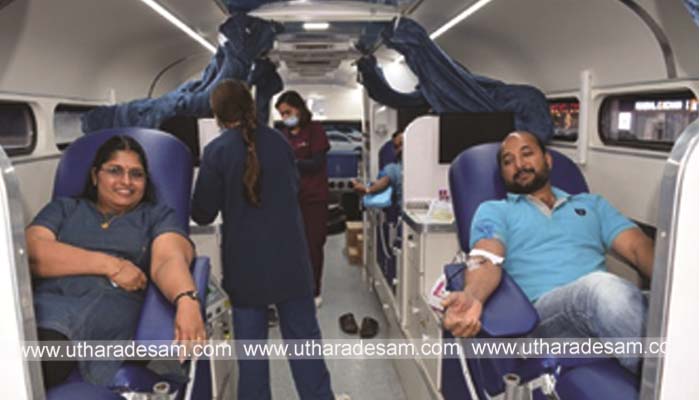 പയസ്വിനി അബുദാബി രക്തദാനം നടത്തി പയസ്വിനി അബുദാബി രക്തദാനം നടത്തി