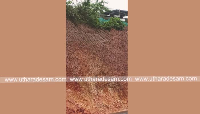 ദേശീയപാത: കുന്നിടിച്ച ഭാഗത്തെ വീട് അപകട ഭീഷണിയില്‍