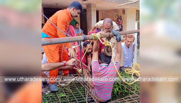 കിണറ്റില്‍ കുടുങ്ങിയയാളെ രക്ഷപ്പെടുത്തി