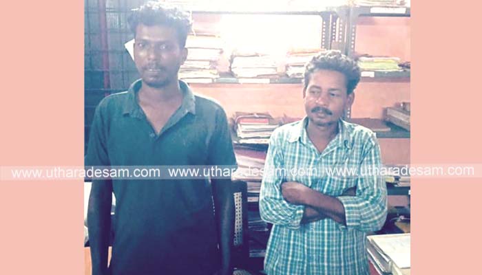 ചെര്‍ക്കളയില്‍ ഒമ്പത് ലിറ്റര്‍ മദ്യവുമായി രണ്ടുപേര്‍ അറസ്റ്റില്‍