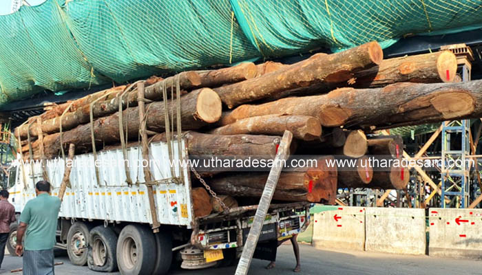 ടയര്‍ പഞ്ചറായി ലോറി റോഡില്‍ കുടുങ്ങി; പുതിയ ബസ് സ്റ്റാന്റില്‍ ഗതാഗതം തടസ്സപ്പെട്ടു