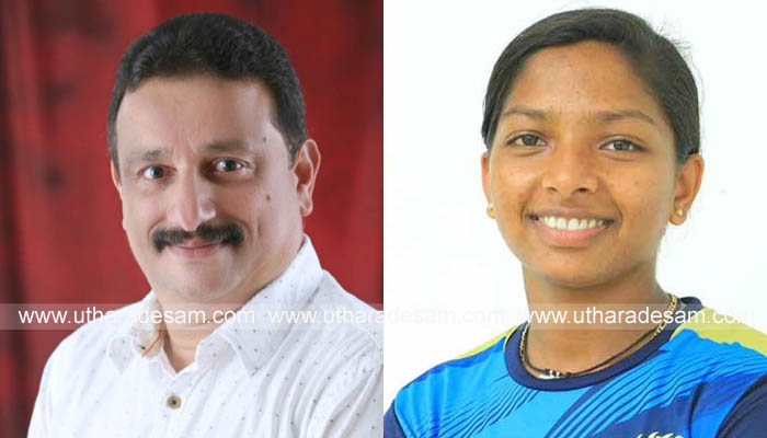 എന്‍.എ സുലൈമാന്‍ സ്മാരക പുരസ്‌കാരം ഇന്ത്യന്‍ ക്രിക്കറ്റ് വനിതാ താരം മിന്നു മണിക്ക്