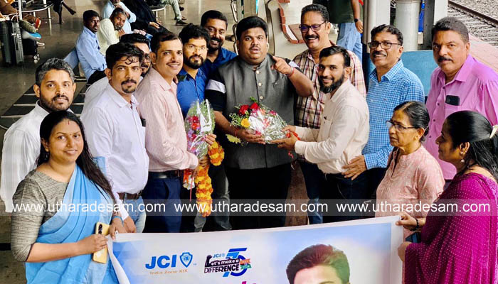 ജെ.സി.ഐ ദേശീയ പ്രസിഡണ്ടിന് സ്വീകരണം നല്‍കി