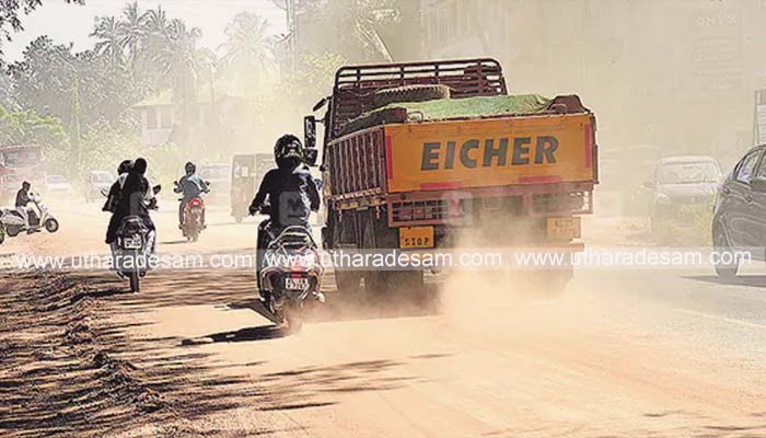 ദേശീയപാത പ്രവൃത്തിക്കിടെയുള്ള പൊടിശല്യം വ്യാപകം; യാത്രക്കാര്‍ ദുരിതത്തില്‍