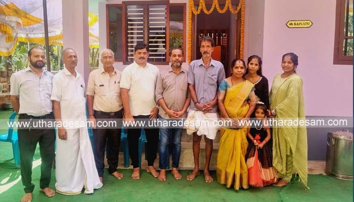 ഉത്തരദേശം വാര്‍ത്ത തുണയായി, വി.എം മുനീറിന്റെ ഇടപെടലില്‍ അനന്തരാമ ഷെട്ടിക്കും കുടുംബത്തിനും വീടായി