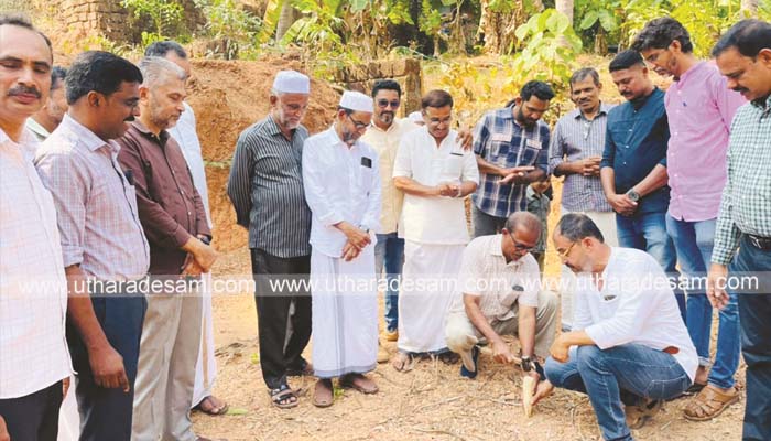 എന്‍.എസ്.എസ് വിദ്യാര്‍ത്ഥികള്‍ സഹപാഠിക്ക് നിര്‍മ്മിച്ചു നല്‍കുന്ന വീടിന് തറക്കല്ലിട്ടു